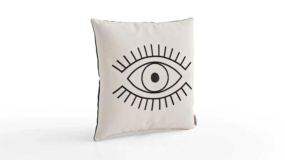Doğtaş Home Embroidered Eyes Cushion