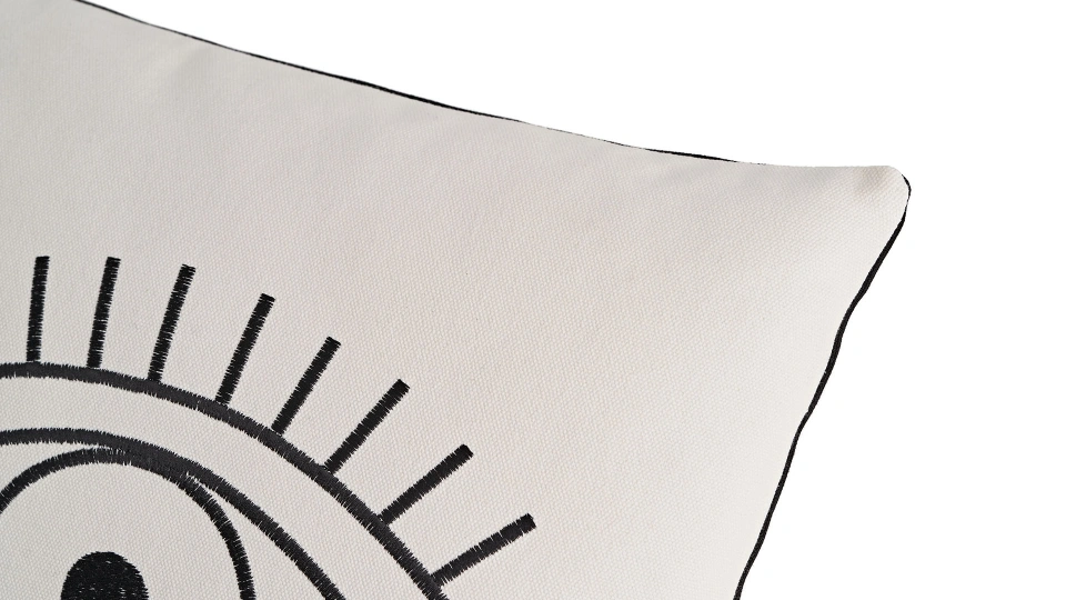 Doğtaş Home Embroidered Eyes Cushion