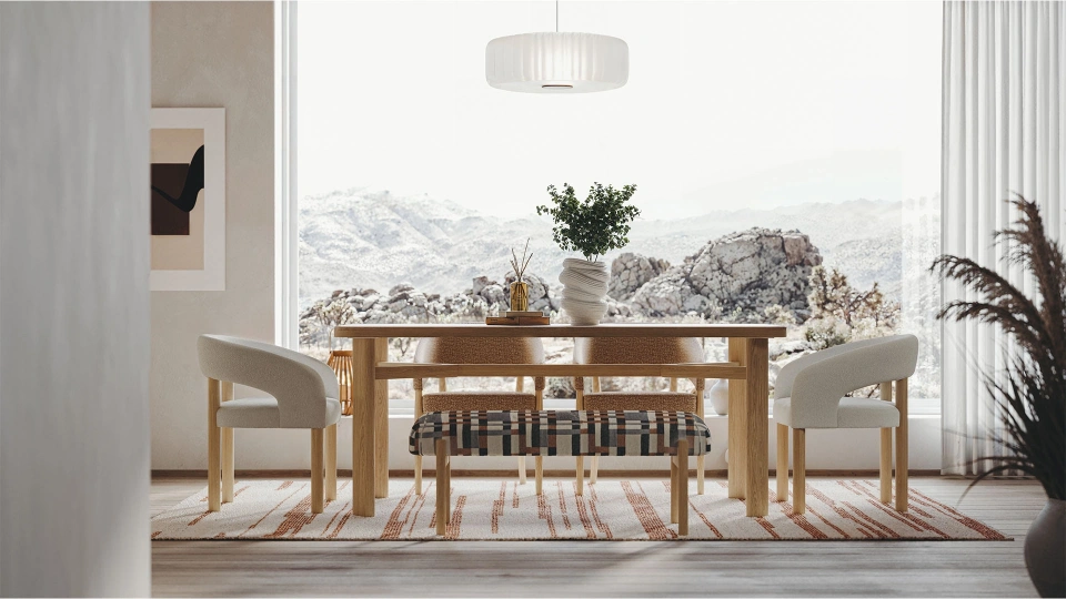 Noralis Footrest Pouf - Bench