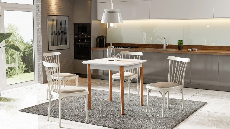 Eva Kitchen Table - White