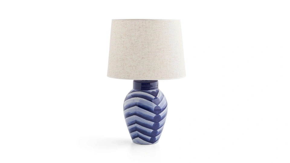 Blue Cube Table Lamp