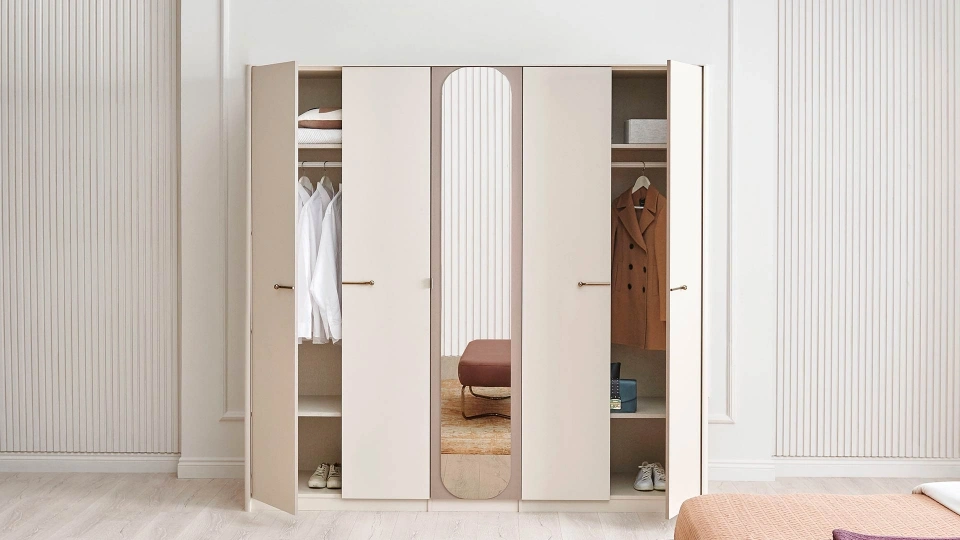 Milena 5-Door Wardrobe