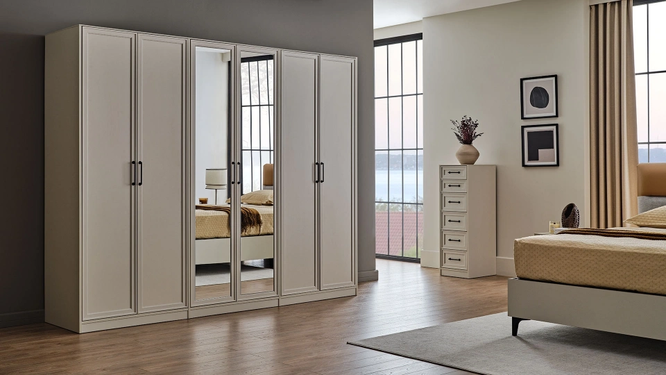 Trento 6 Door Wardrobe