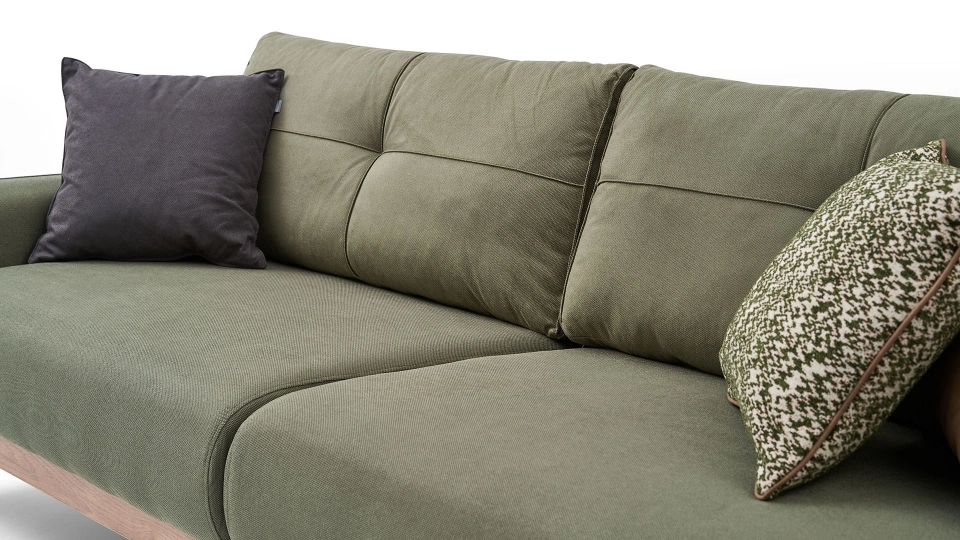 Solid Three-Seater Sofa
