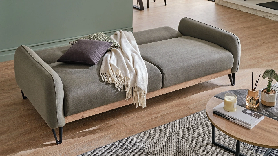 Solid Three-Seater Sofa