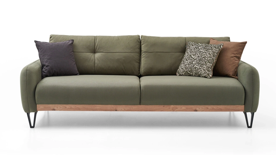 Solid Three-Seater Sofa