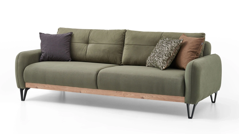 Solid Three-Seater Sofa