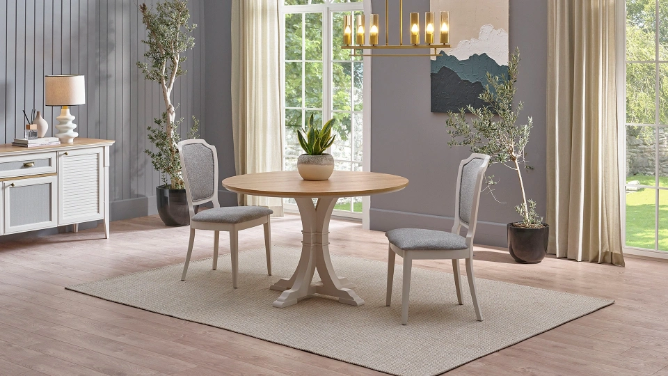 Tuscany Fixed Dining Table - Round
