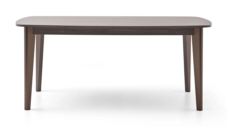 Piero Fixed Dining Table - 180 cm - Dark Brown