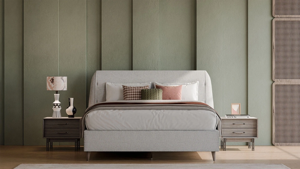 Calista Upholstered Bed Base - 160 cm