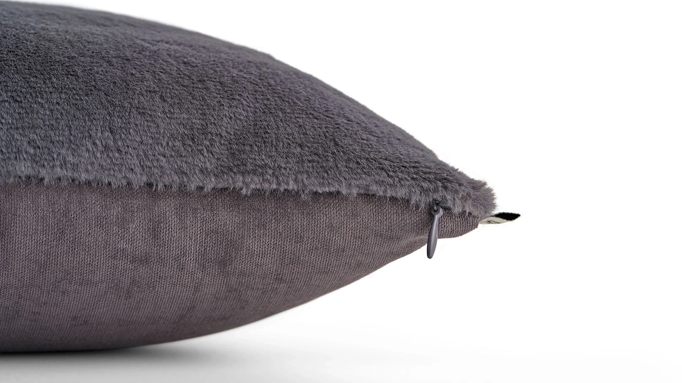 Anthracite Plush Cushion