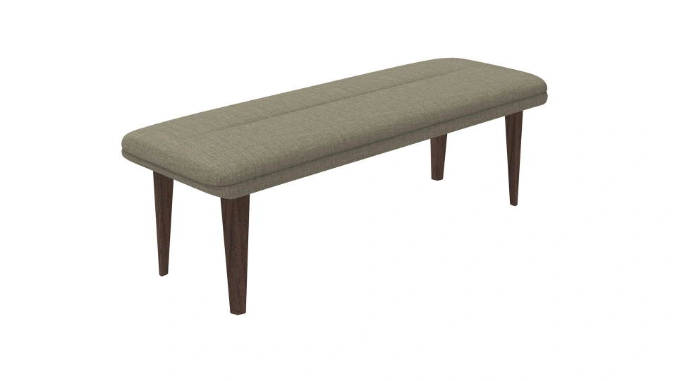 Bend Footrest Pouf-Bench