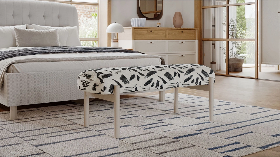 Linthe Footrest Pouf - Bench