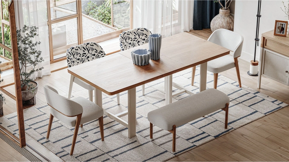 Linthe Footrest Pouf - Bench