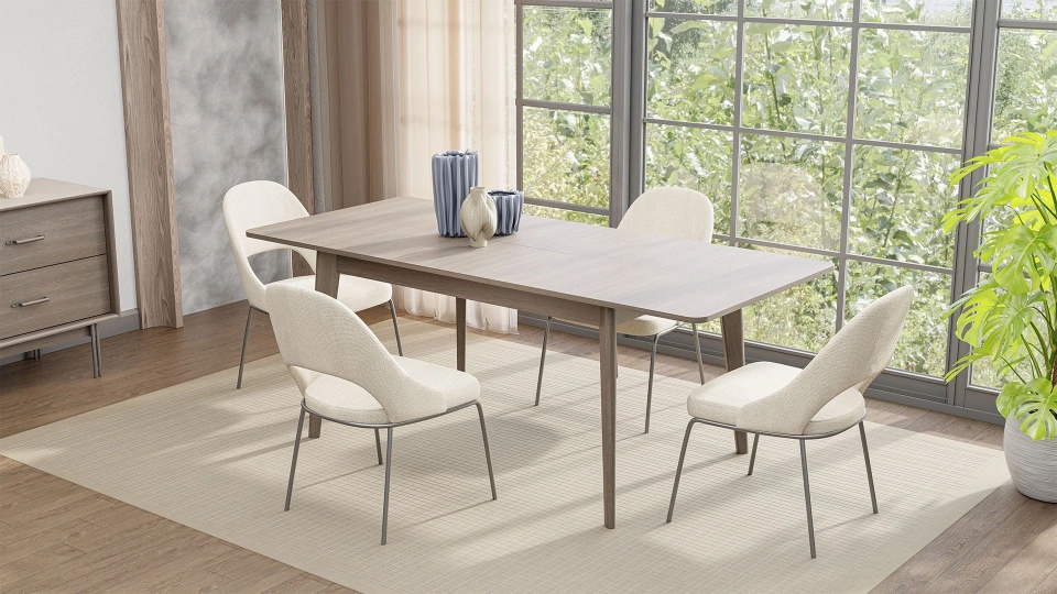 Calista Extendable Dining Table - 90x160 cm