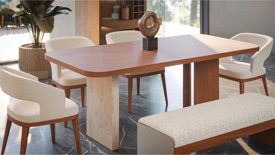 Moderna Fixed Dining Table