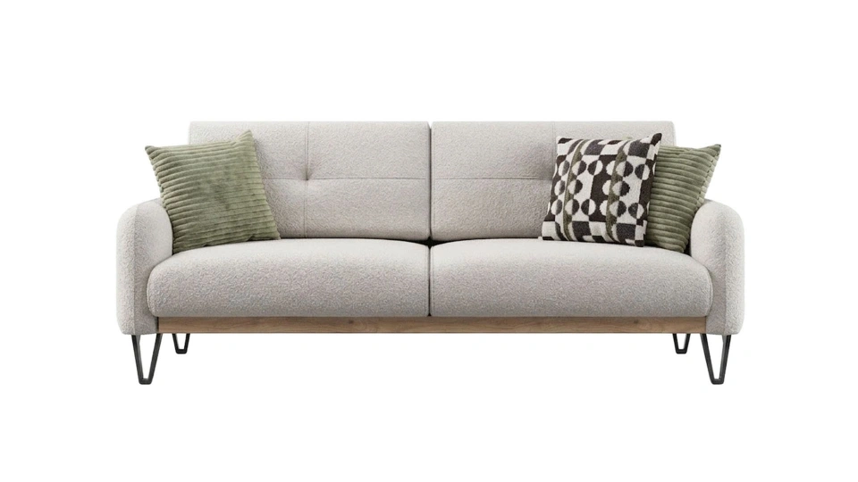 Solid 2-Seater Sofa