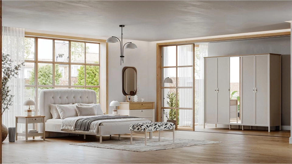 Linthe 5 Door Wardrobe