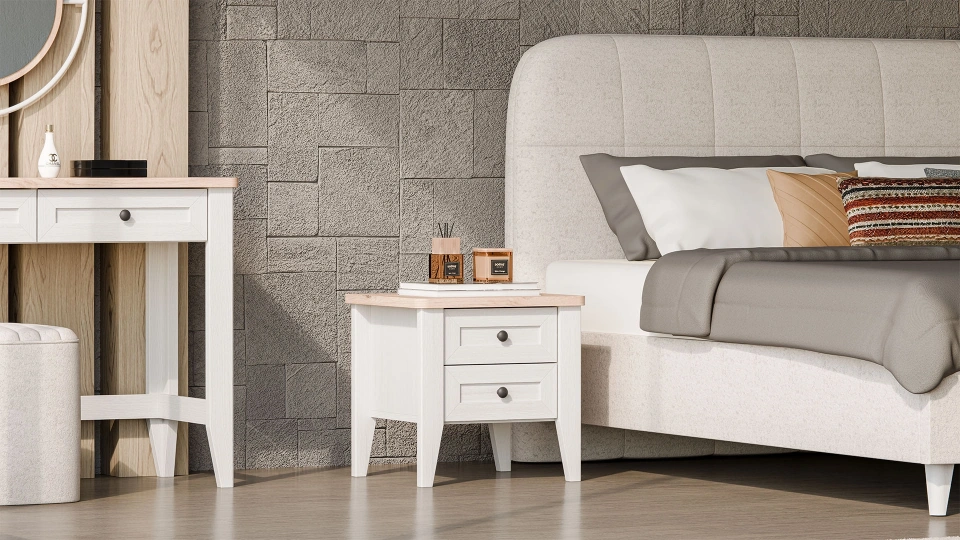 Calmera 2-Drawer Nightstand
