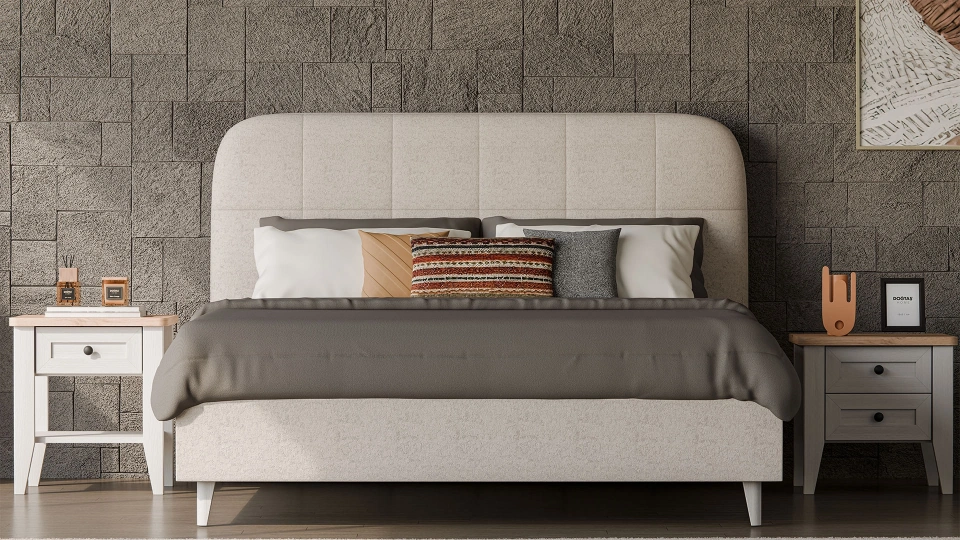 Calmera Bedstead with Storage - 160 cm-Headboard not included