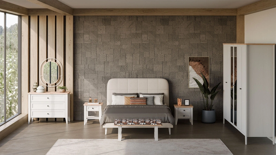 Calmera Bedstead  - 160 cm-Headboard not included