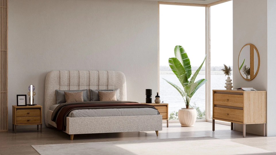 Kalia Sandıklı Bazalı Bedstead - 160 cm - Headboard not included