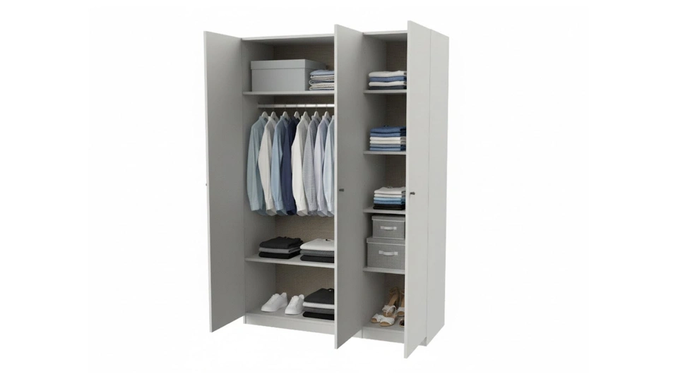 Lutie 3-Door Wardrobe