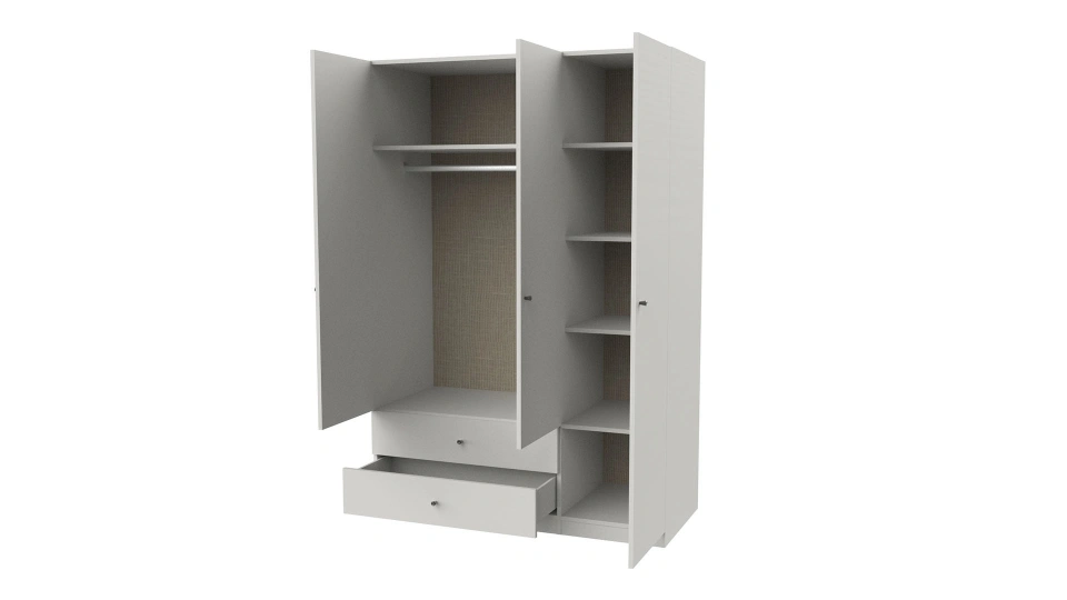 Lutie 3-Door Wardrobe