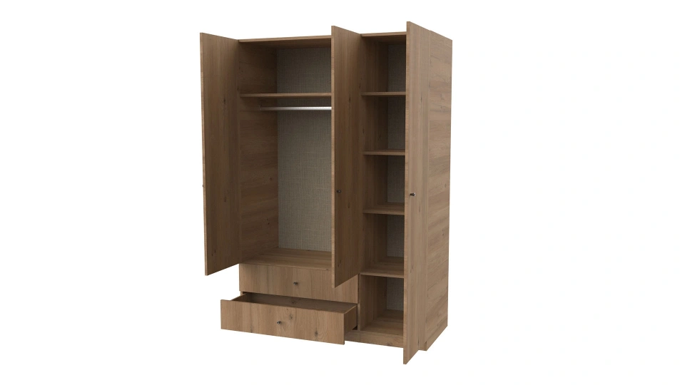 Lutie 3-Door Wardrobe