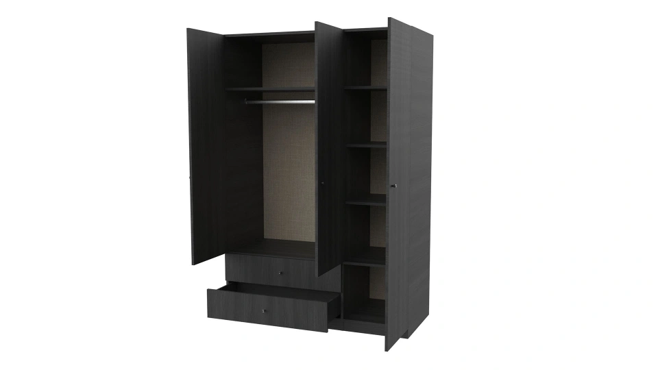 Lutie 3-Door Wardrobe