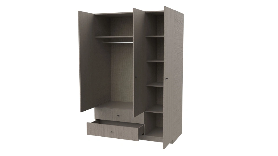 Lutie 3-Door Wardrobe