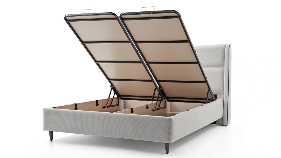 Piero Bedstead with Storage- 160 cm - Headboard not included