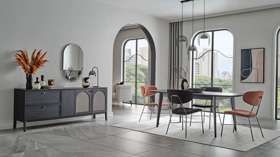 Arch Extendable Dining Table - 160 cm