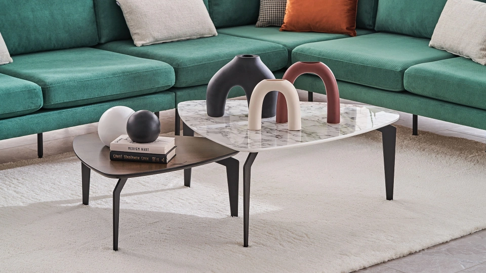 Pera Table - White Marble