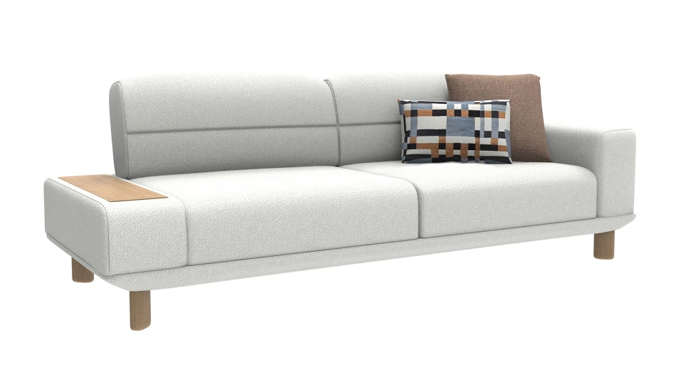 Noralis 3-Seater Sofa Bed Left Coffee Table