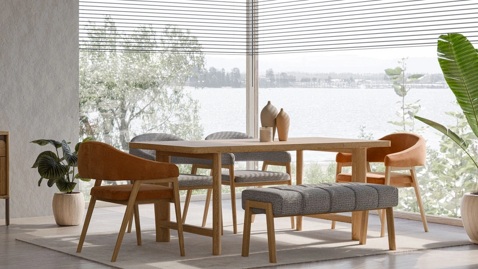 Kalia Footstool Pouf - Bench