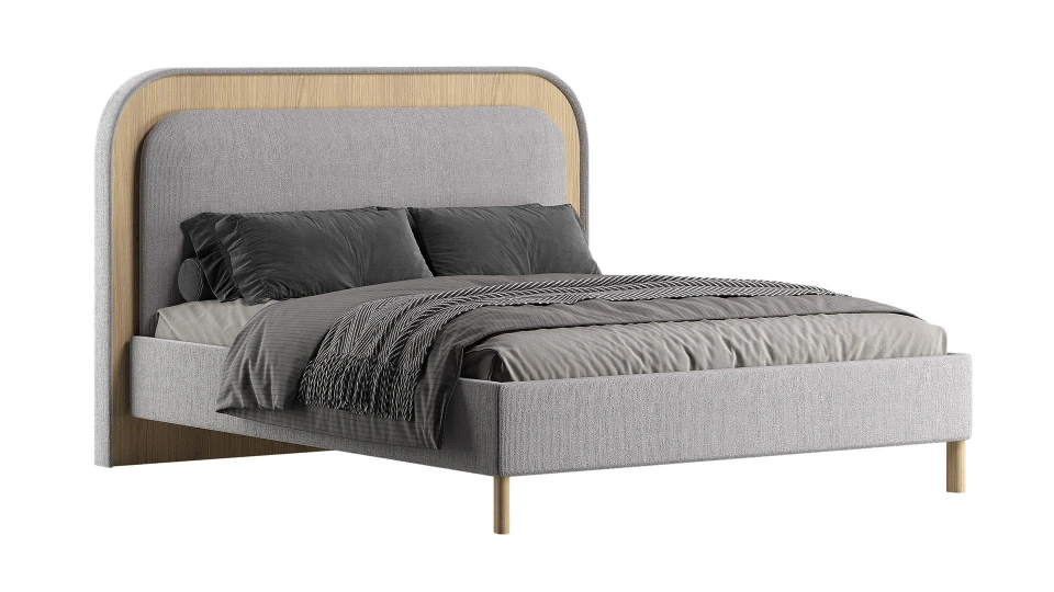 Noralis Bedstead- 180 cm-Headboard not included