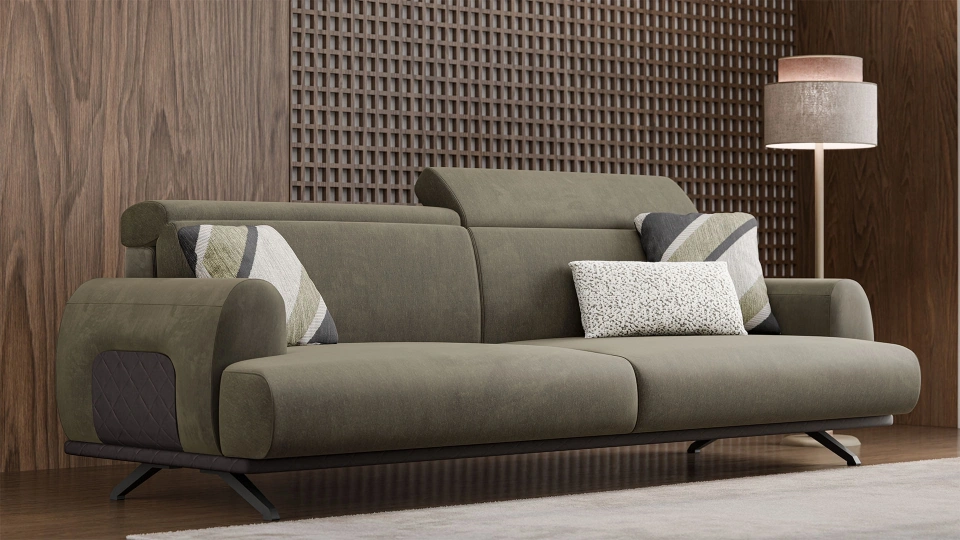 Modern 3-Seater Sofa