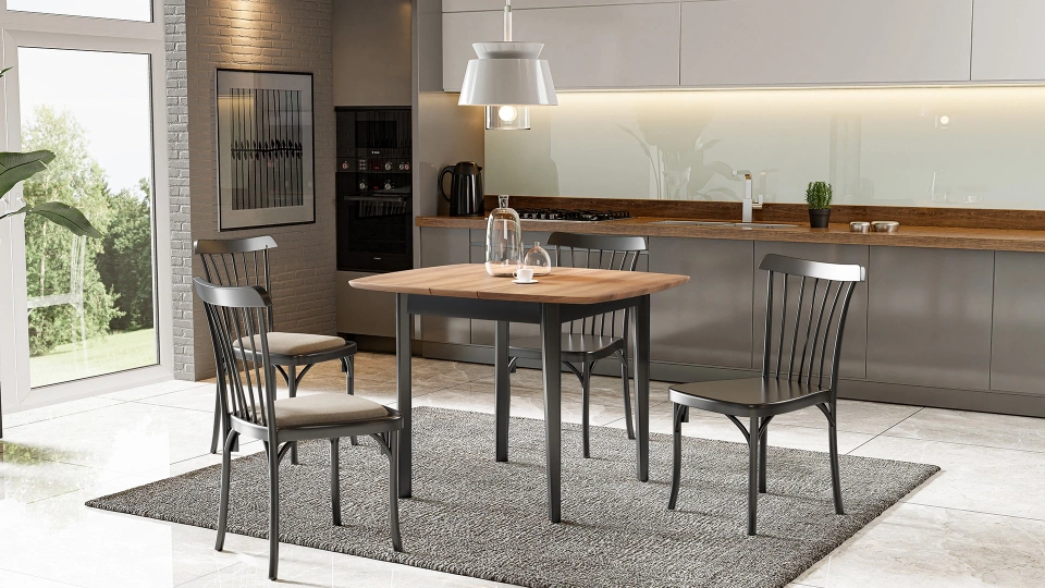 Eva Kitchen Table - Walnut