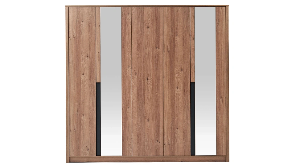 Solid 5-Door Wardrobe