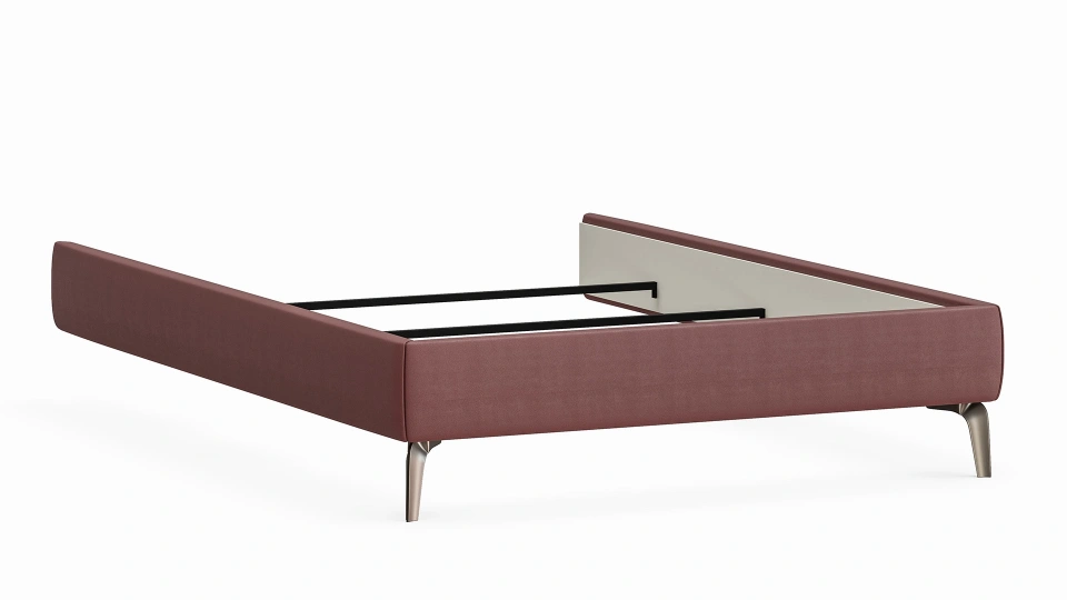Milena Bed - 160 cm - Headboard not included - Mauve