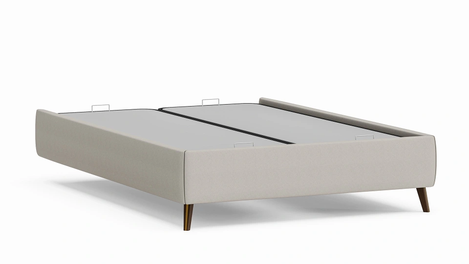 Milena Bedstead with storage - 160 cm - Headboard not included - Cream