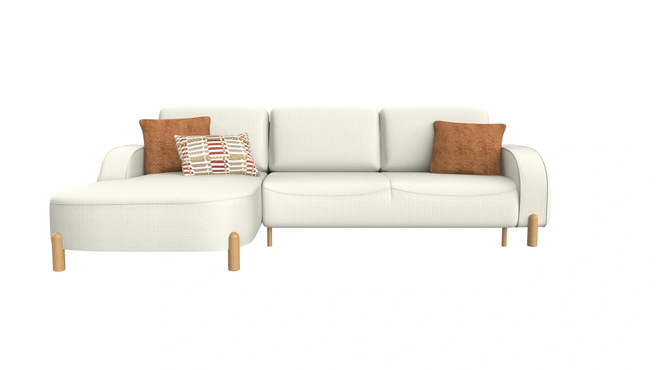 Parvi Corner Sofa Bed Set with Storage