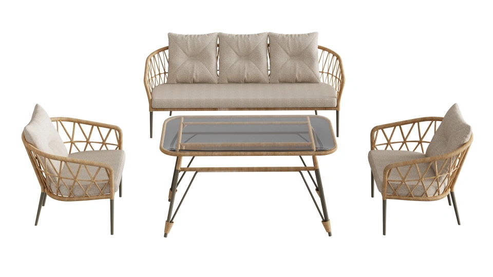 Doğtaş Garden Kirby 3+1+1+Sehpa