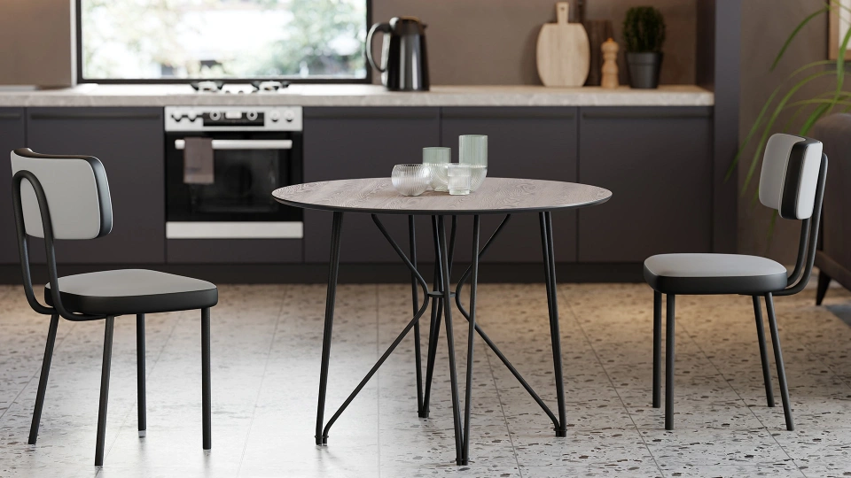 Bronte Kitchen Table - Grey-Oak