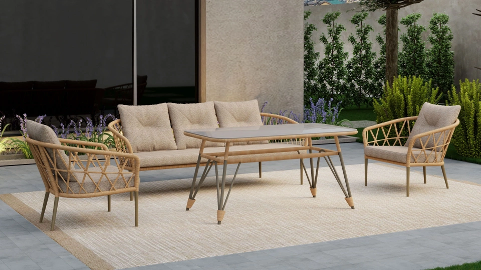 Doğtaş Garden Kirby 3+1+1+Table