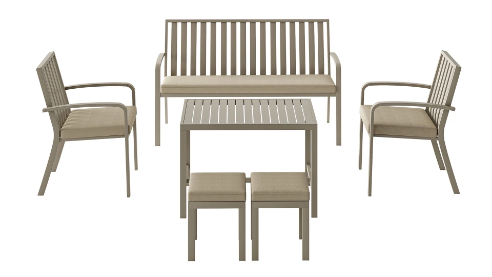 Doğtaş Garden Edena 2+1+1+Pouf+Coffee Table