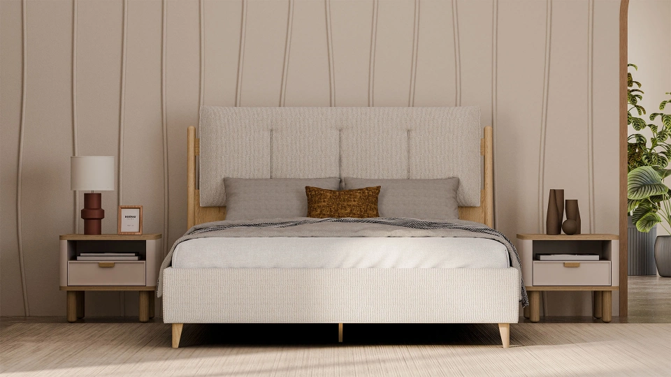Legna Bedstead with Storage - 160 cm- Headboard not included