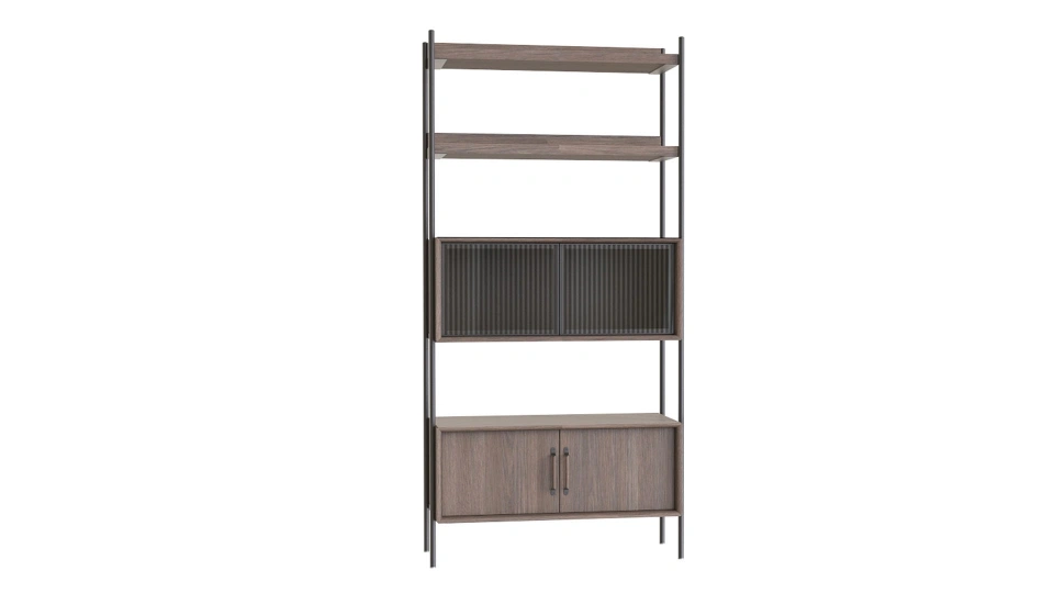 Calista TV Unit Library Covered Module