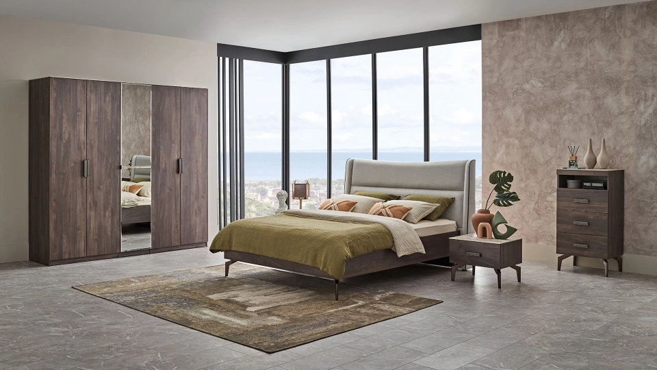 Piero 5  Door Wardrobe